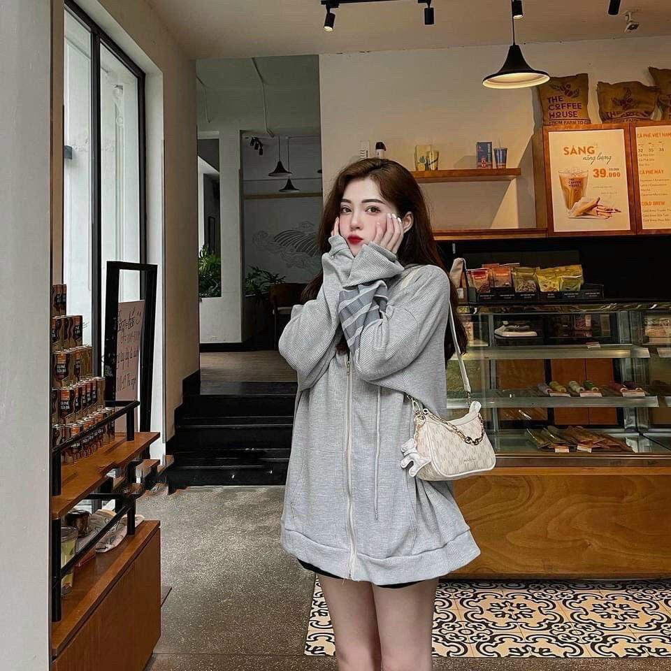 Áo Khoác Nỉ Trơn SỌC TAY 3 MÀU HOODIE ZIP Unisex Nam Nữ