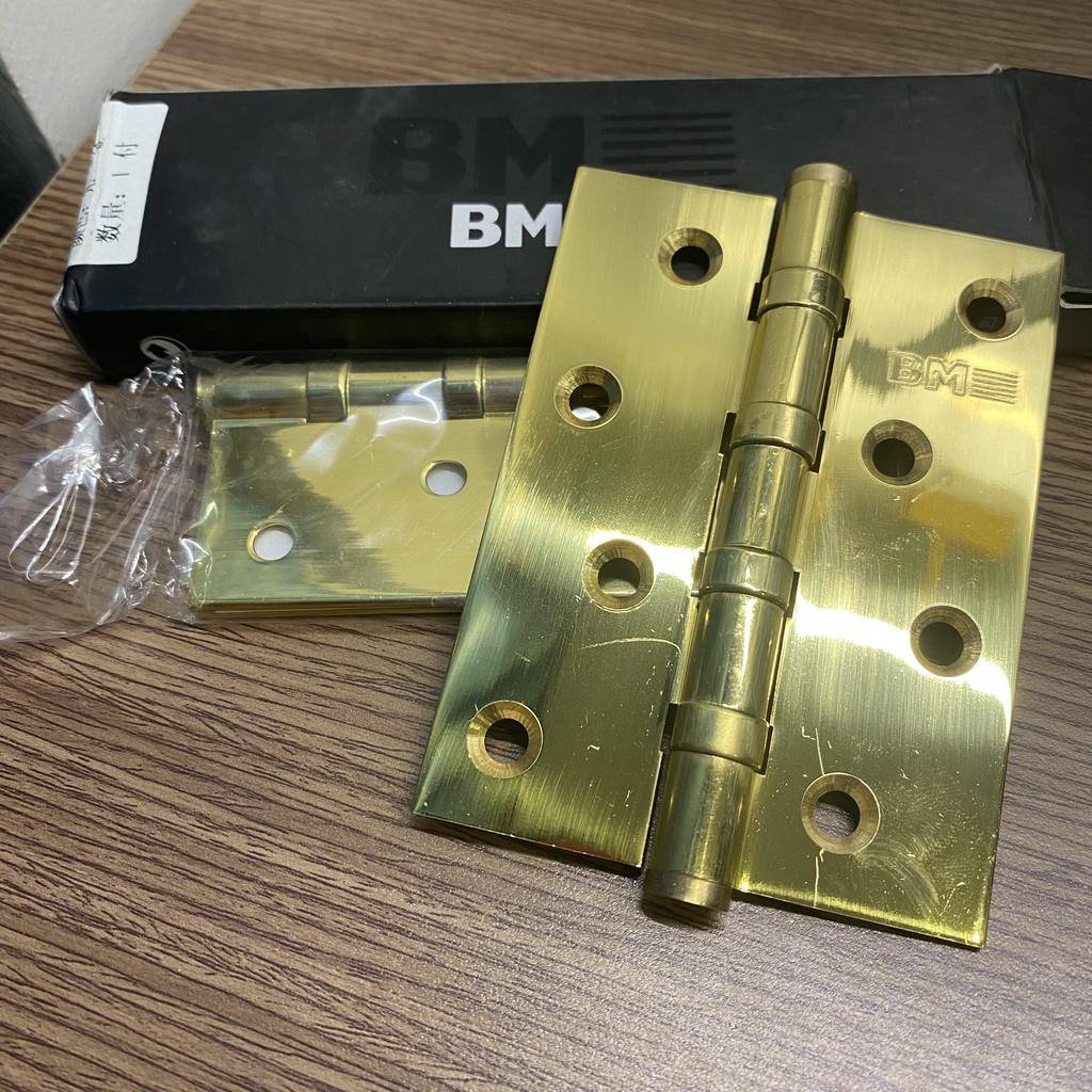 BẢN LỀ CỬA BM ĐỒNG THAU MÀU VÀNG CHO TỦ GỖ