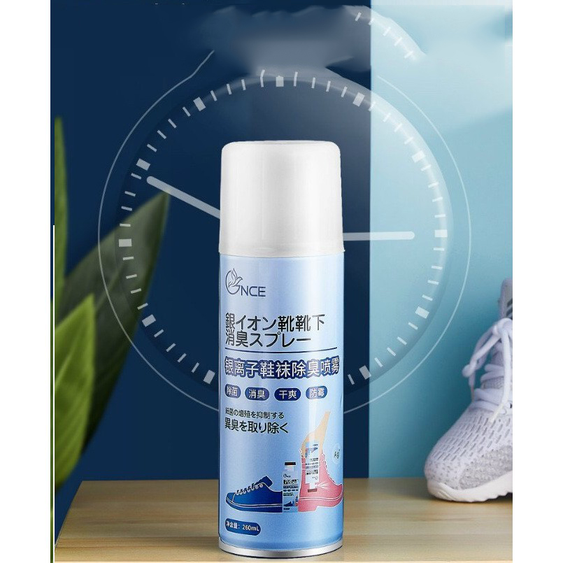 Chai xịt khử mùi giày, dép chống hôi chân, diệt khuẩn hiệu quả đến 24h dung tích 260ml