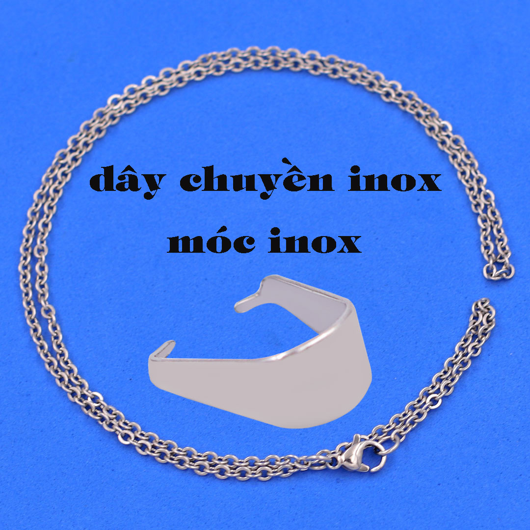 Mặt Phật Văn thù thạch anh đen 3.6 cm kèm dây chuyền inox - mặt dây chuyền size M, Mặt Phật bản mệnh