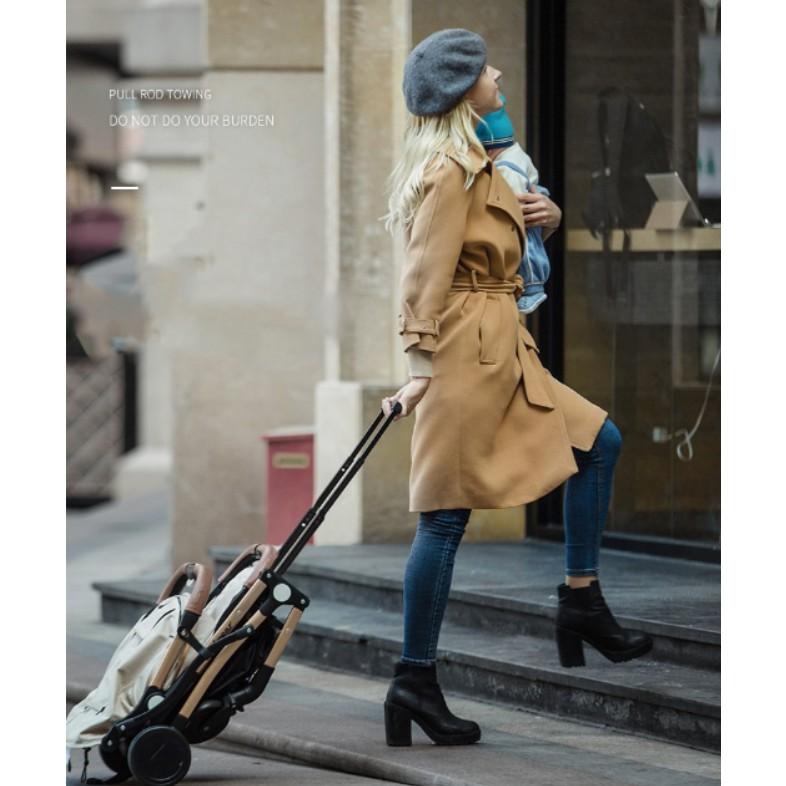 Xe đẩy em bé xếp gọn dạng vali kéo khi không dùng BABY TROLLEY - AsiaMart