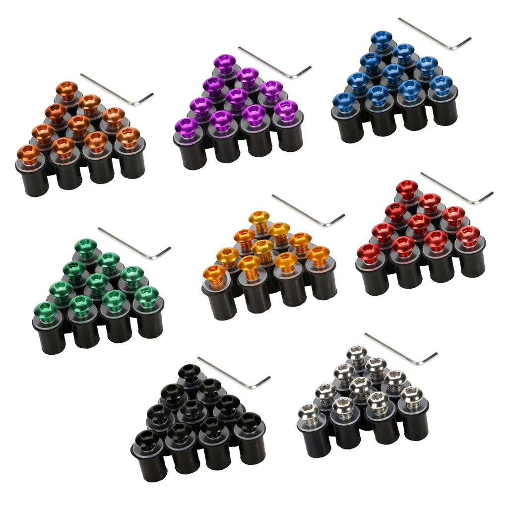 Windscreen Windshield Bolts Screws Kit Fit for Motorcycle Dirt Bike 5MM Bolts M5
