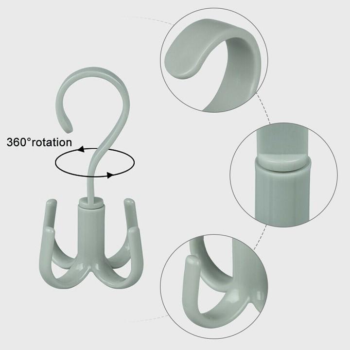 Móc Treo Đồ 4 Chấu Bằng Nhựa Hình Móc Câu Tiện Lợi