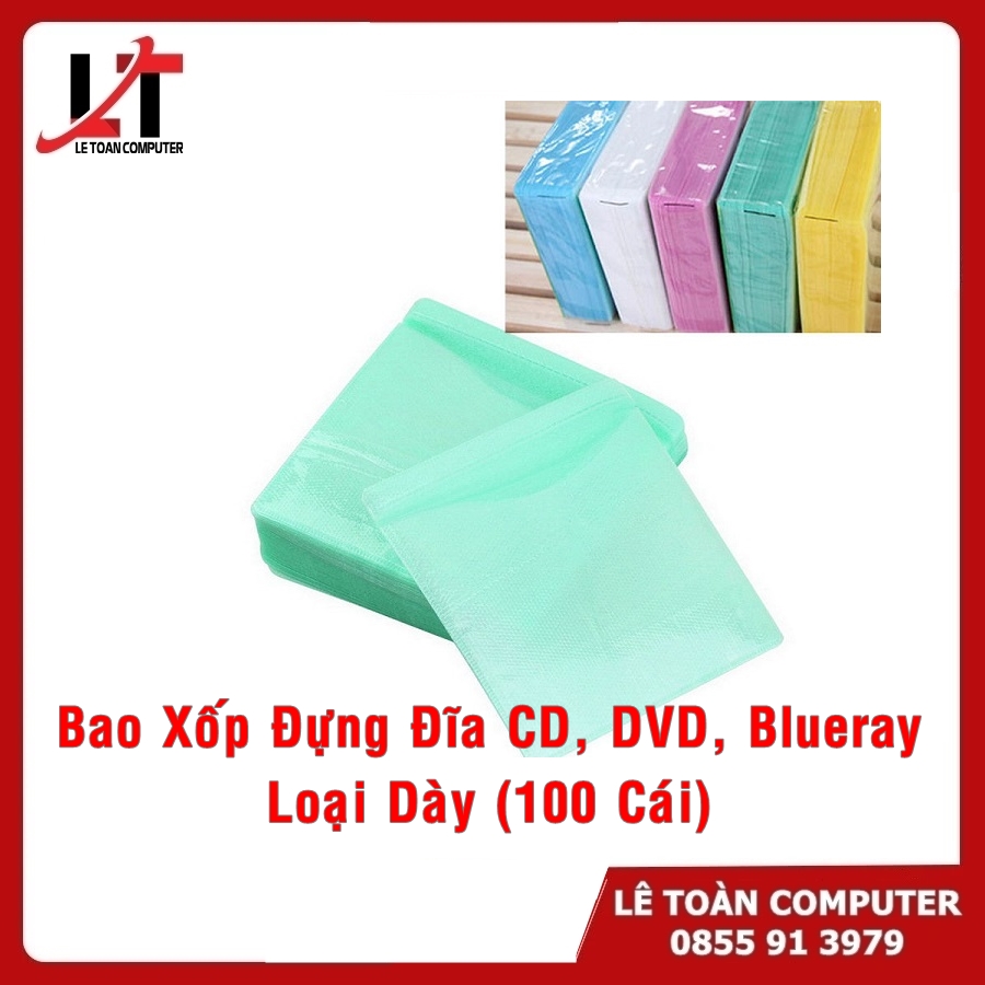 Bao Xốp Đựng Đĩa CD, DVD, Blueray Loại Dày (100 Cái)