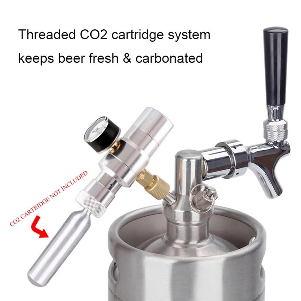 Bình rót bia bằng thép không gỉ ven vòi full bộ mẫu mới cho bar.