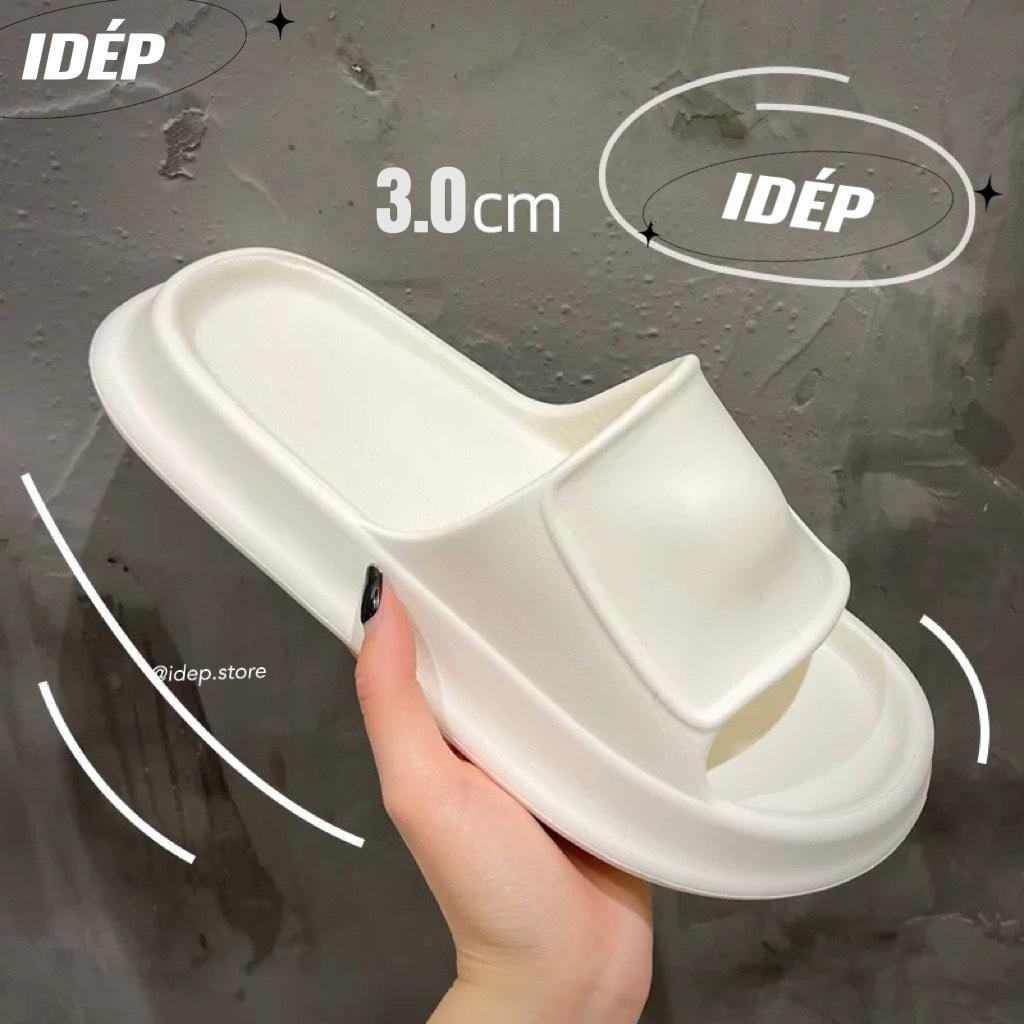 Dép bánh mì hình vuông LEAP nam nữ quai ngang cao 3cm chất EVA siêu nhẹ iDÉP- DL269