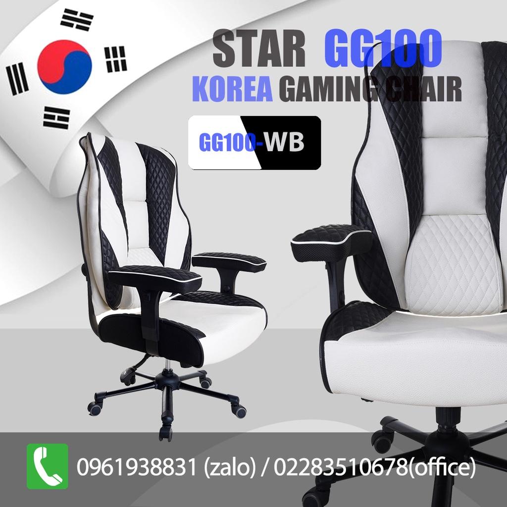 Ghế Gaming, Ghế Giám đốc GG001 Trắng Đen