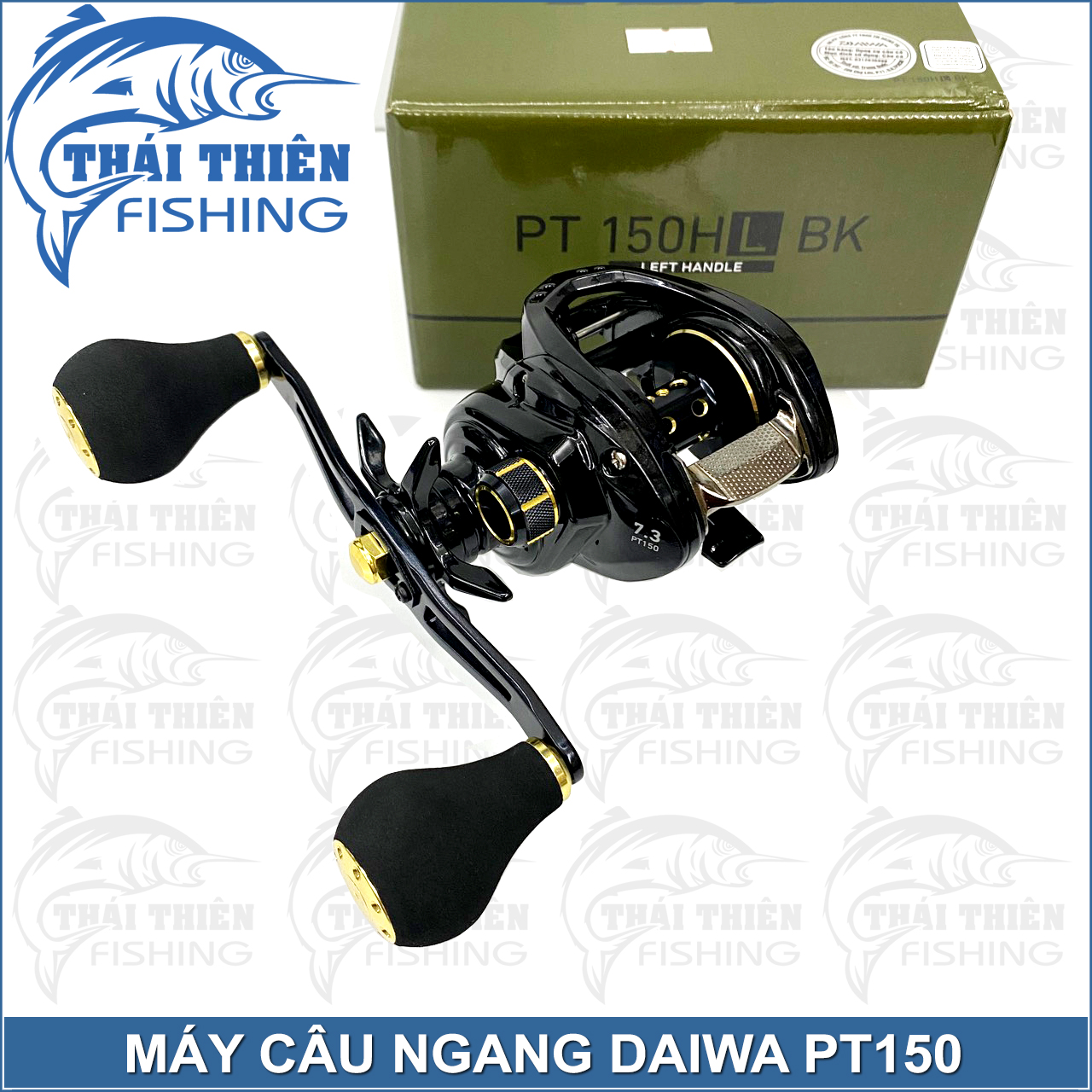 Hình ảnh Máy Câu Ngang Daiwa PT 150 Tay Quay Trái, Phải