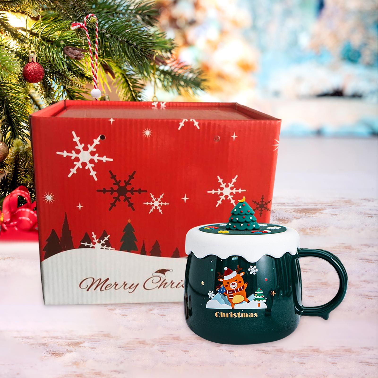 Christmas Themed Coffee Mugs Milk Juice Mug 430ml for Home Wedding Birthday