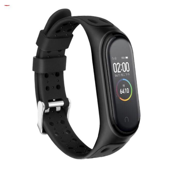 Dây Silicon cao cấp hai khóa nhiều màu sắc dành cho Xiaomi Miband 5 và Miband 6