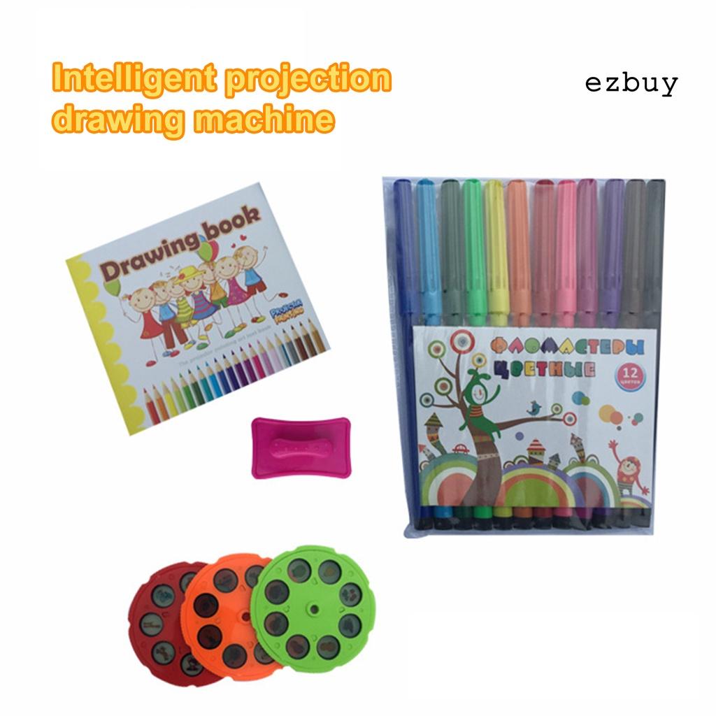 EY-Kids Intelligent Projection Light Music Educational Painting Drawing Board Toy