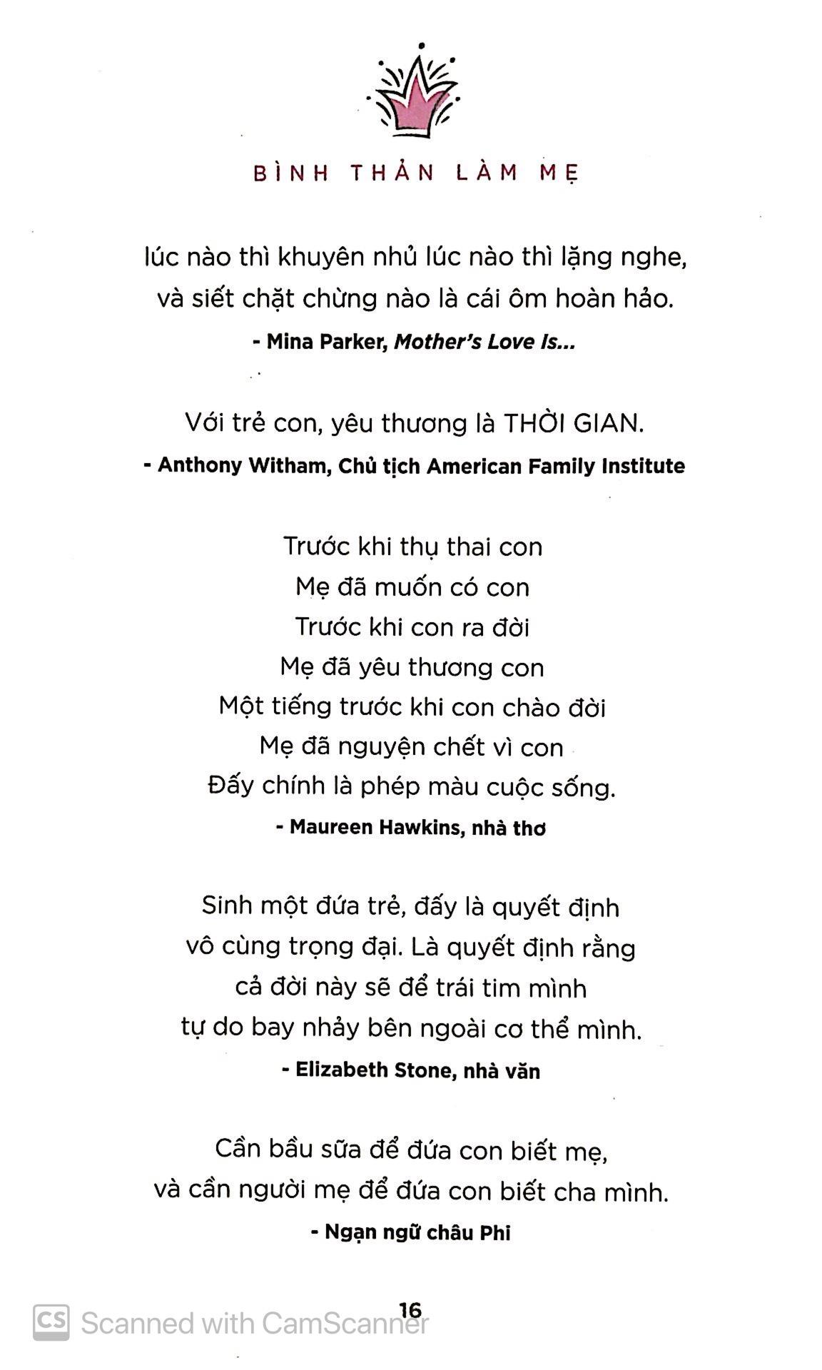 Bình Thản Làm Mẹ