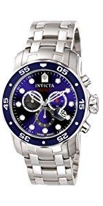 Invicta Men's 17044 Pro Diver Analog Display Japanese Automatic Silver Watch