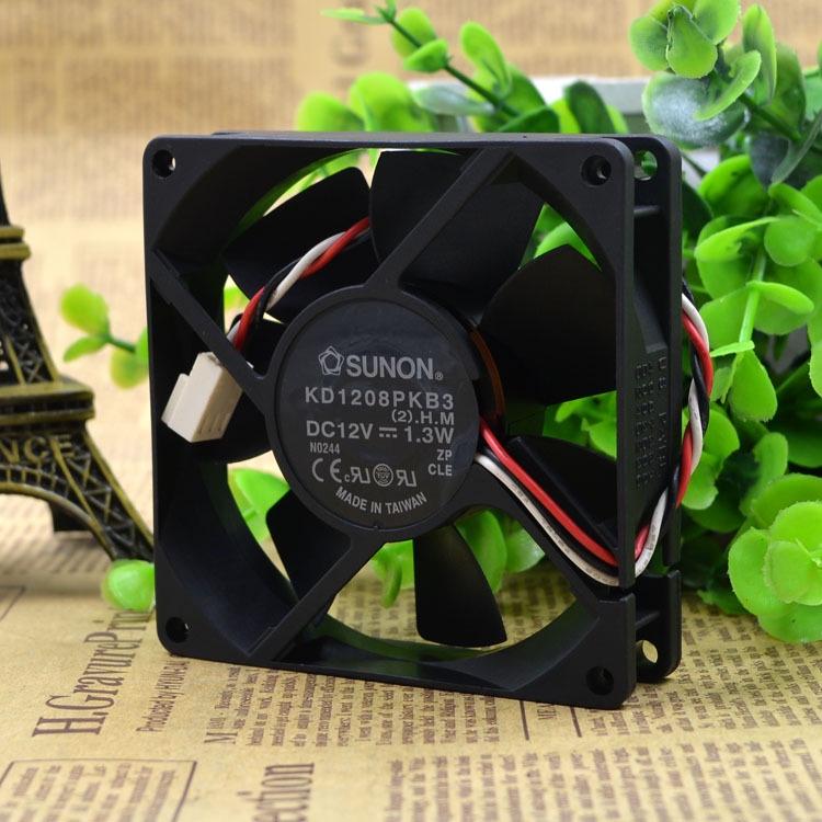 Original For SUNON KD1208PKB3 8020 8cm 12V 1.3W Chassis Silent Fan