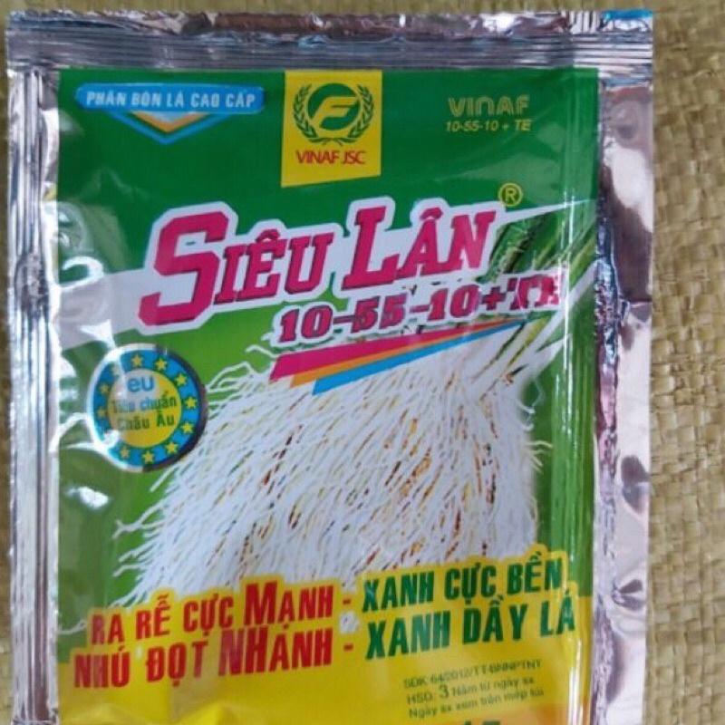 COMBO 50 GÓI SIÊU LÂN XANH 10-55-10+TE GÓI 15G -  CHỐNG RỤNG HOA VÀ TRÁI NON