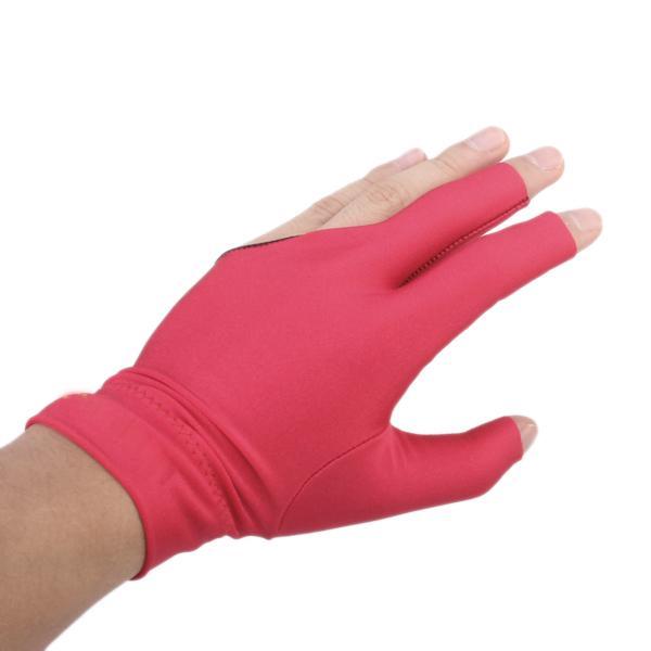3Pcs Snooker Billiard Cue Gloves Pool Left Hand Open Three Finger Glove