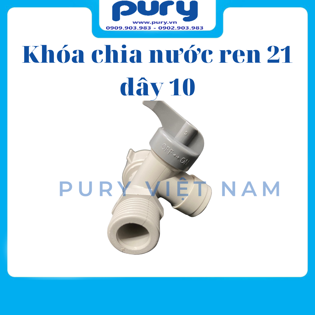 Van Chia Nước Bằng Nhựa ra dây 6mm hoặc 10mm - Bộ chia nước đầu vào ( Khẩu khóa) / Cút chia nước đầu vào / Van chia nước