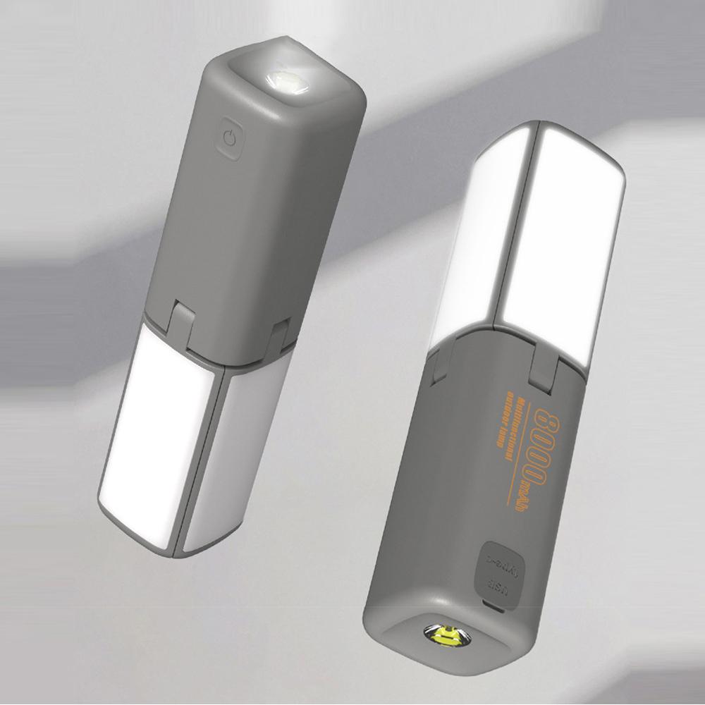 Outdoor Camping Light Portable Campsite Lantern Foldable Flashlight Power Bank Waterproof with 4 Lights Modes