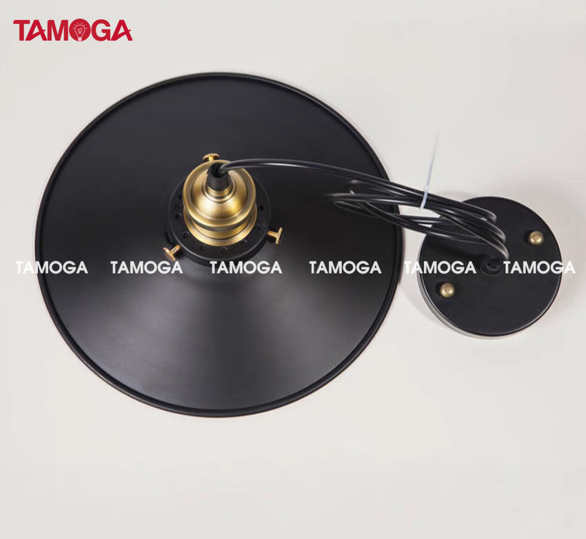 Đèn thả trang trí đui đồng TAMOGA POXIS chóp nón 8890/1