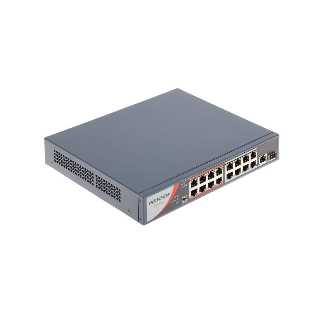 Switch POE 16 cổng Hikvision DS-3E0318P-E/M(B)- hàng chính hãng