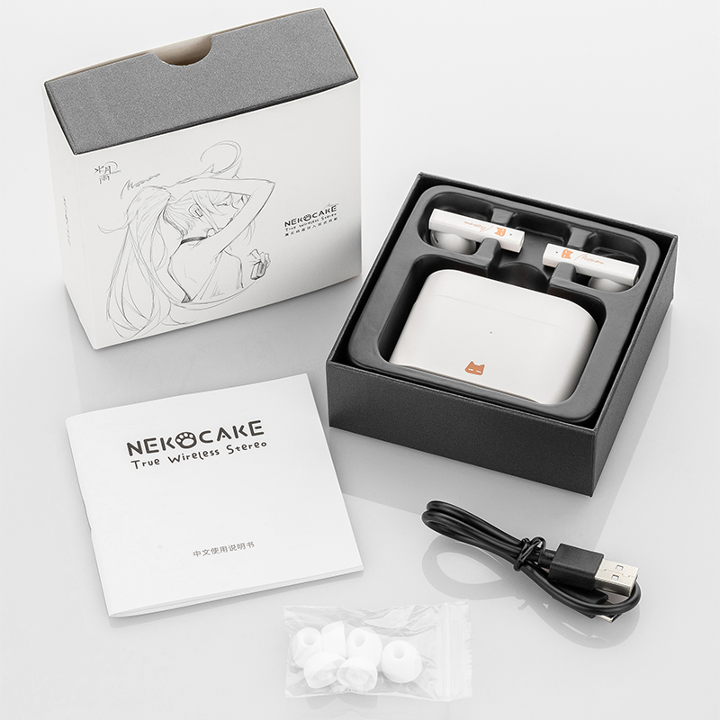 Tai nghe Moondrop Nekocake Inear TWS Hàng chính hãng | Bluetooth 5.0 | A2DP/AVRCP/HFP/HSP/SBC/AAC | Neko cake | Chống ồn chủ động