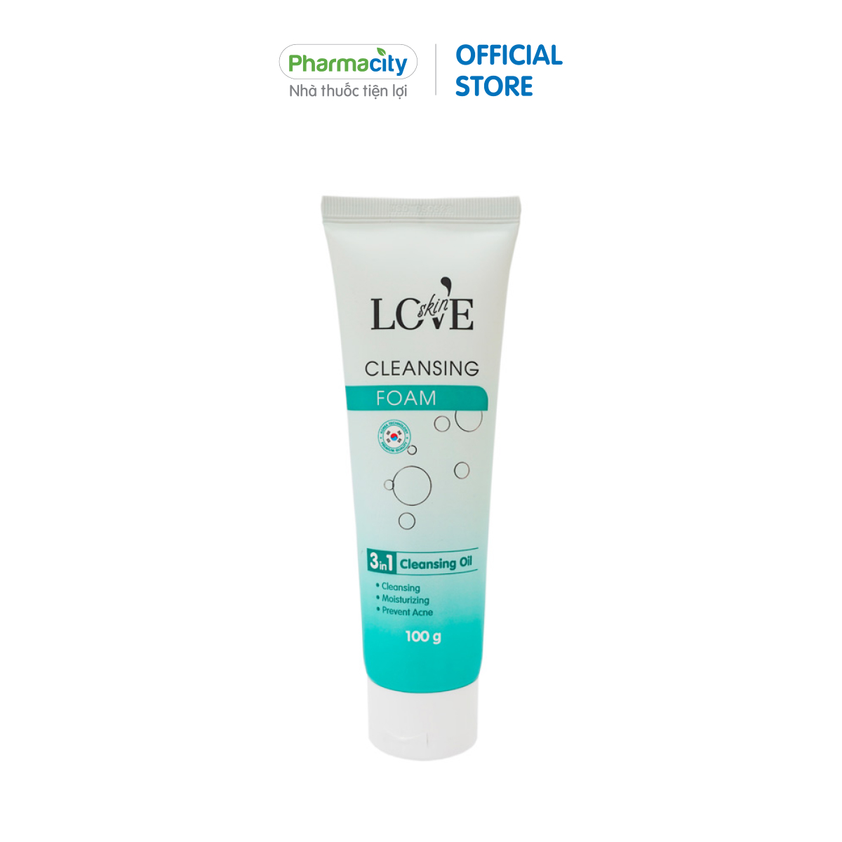 Sửa rửa mặt dạng bọt dành cho da dầu Love Skin Cleansing Foam