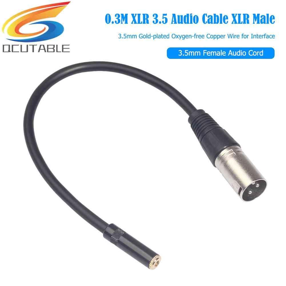 Cáp ChuyểN ĐổI Âm Thanh 0.3m XLR 3.5 XLR Sang 3.5mm