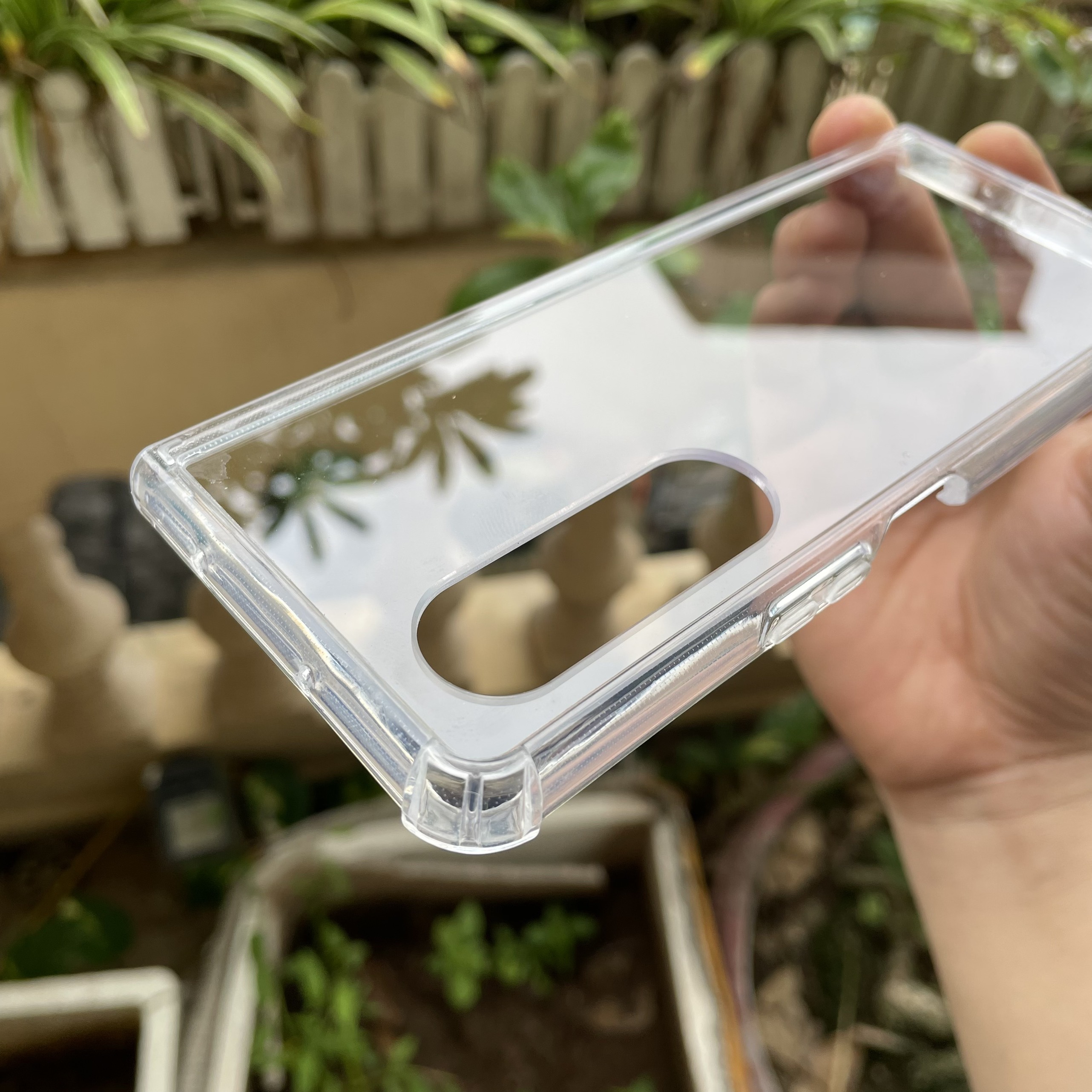 Ốp lưng cho Samsung Galaxy Z Fold 4, Z Fold 4 5G trong lưng cứng viền mềm chống sốc bảo vệ máy