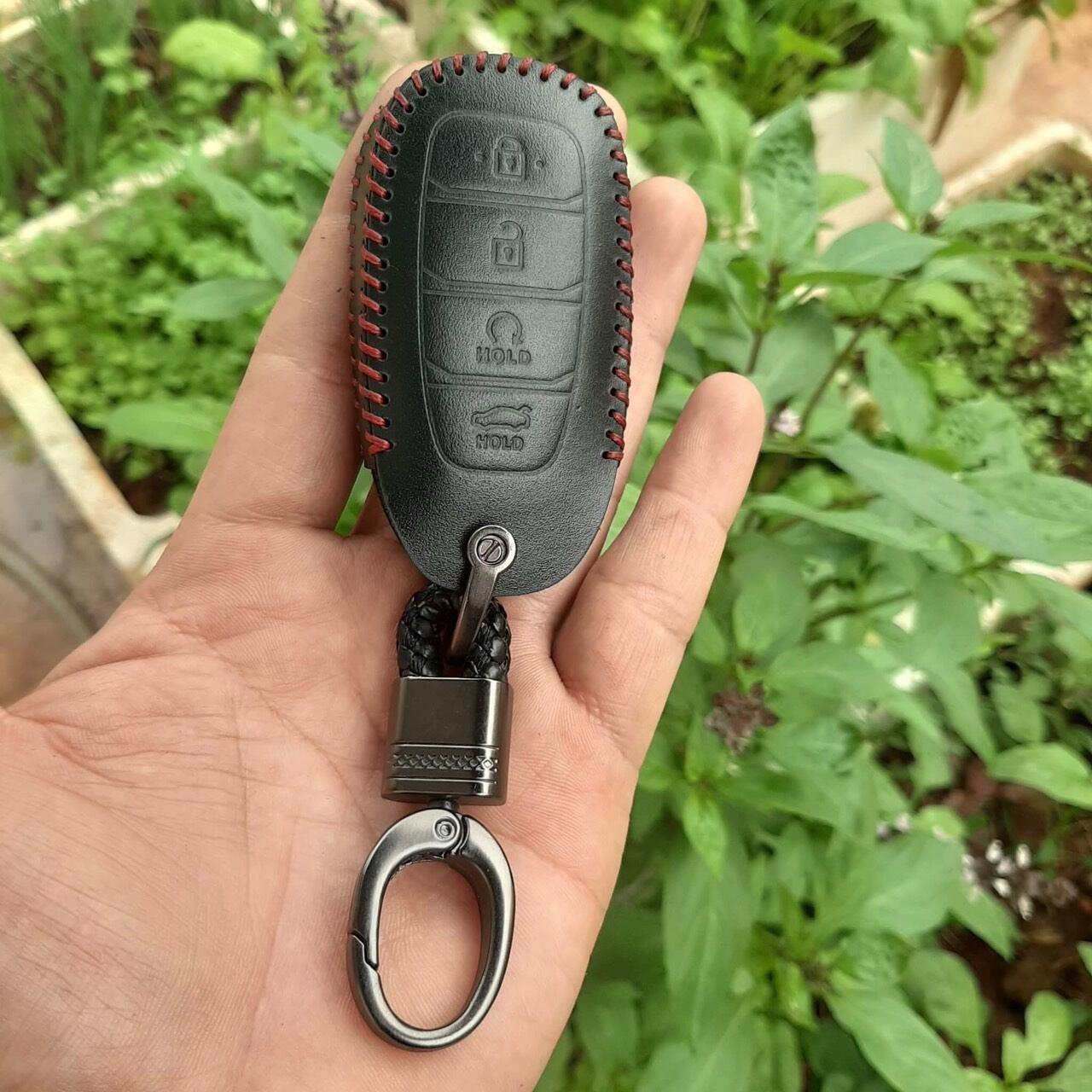 Bao da chìa khoá HYUNDAI ACCENT 2021-2023, DA BÒ THẬT, BH 24 THÁNG