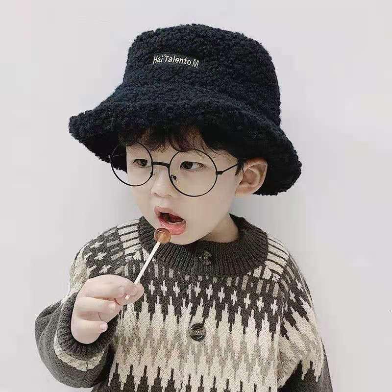 Mùa Đông Cho Bé Gái Bé Trai Nón Dễ Thương Trẻ Ngoài Trời Nắng Nắp Ấm Beanies Trẻ Em Thịt Cừu Bông Có Thể Điều Chỉnh Nón Dày Ấm mũ Lưỡi Trai