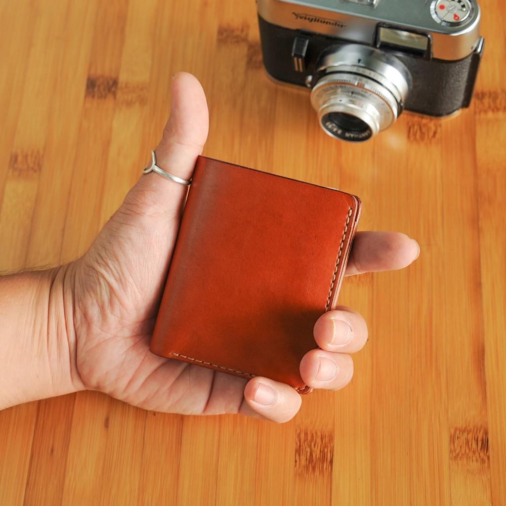 Ví đứng nữ thủ công - Da bò nhập khẩu - Đồ da Handmade DTV157