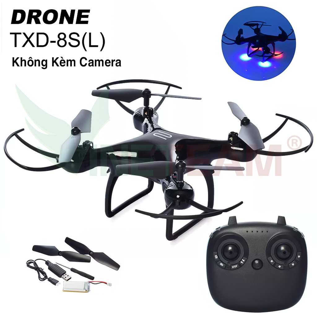 TSD-8S Máy Bay Điều Khiển Từ Xa 4 Cánh Flycam Mini Wifi Camera HD Bay 20 Phút Giá Rẻ - Hàng Nhập Khẩu