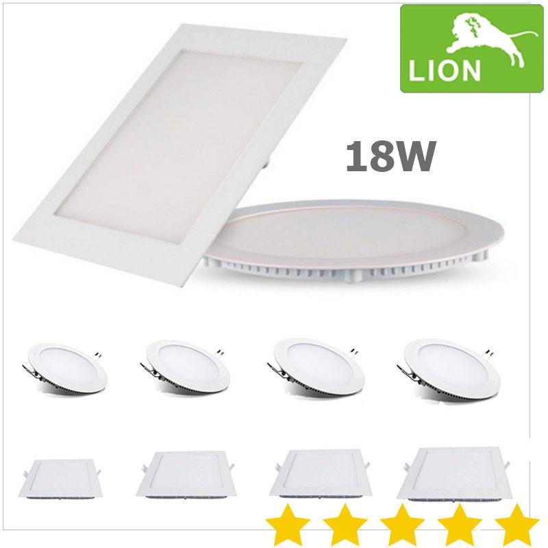 Đèn Led Âm Trần 18W Hình Tròn, Vuông Tích Hợp 2 Màu (Trắng, Vàng)- Đèn Trần Thạch Cao-Tiết Kiệm Điện