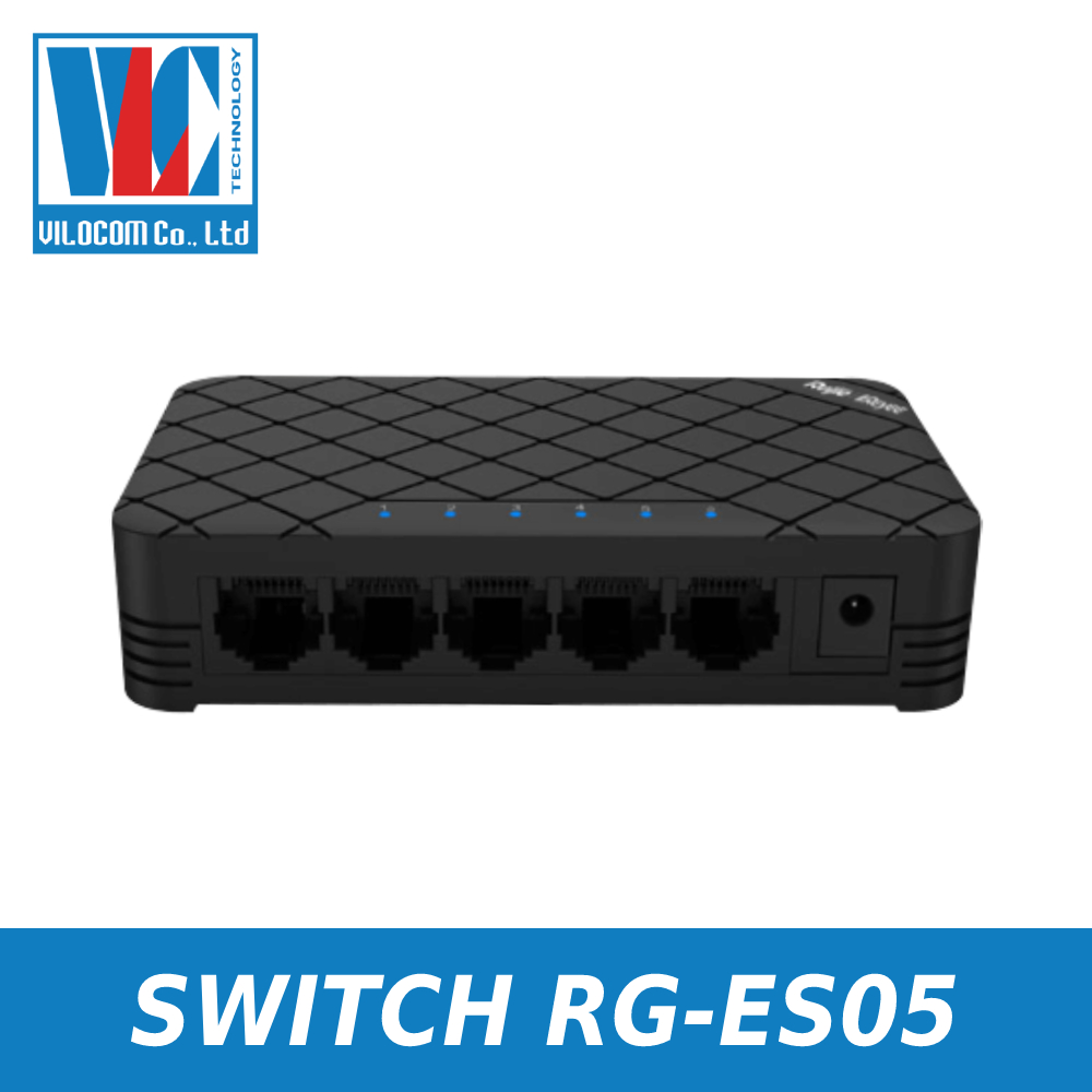 Switch 5 cổng 10/100 BASE-T RUIJIE RG-ES05 - Hàng Chính Hãng