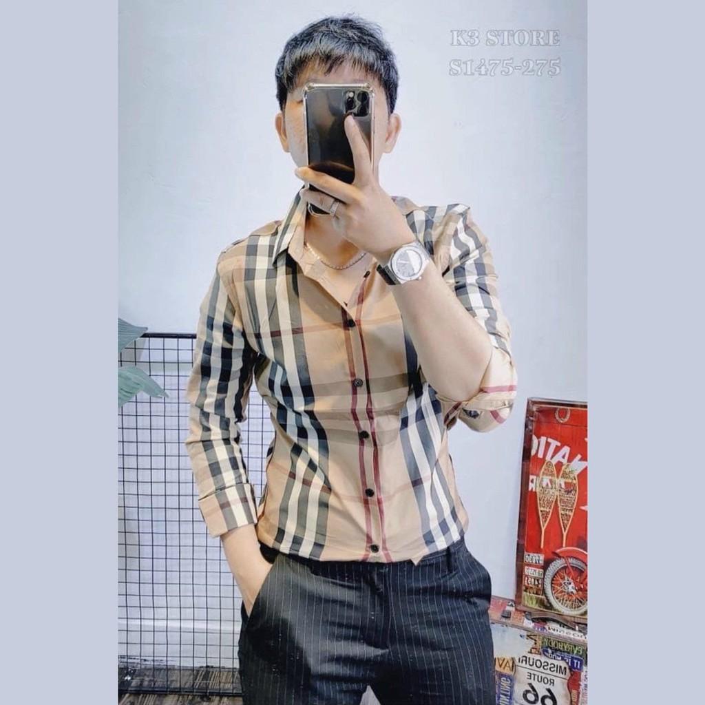 ÁO SƠ MI NAM TAY DÀI KẺ SỌC VÀ HỌA TIẾC SIÊU NGẦU