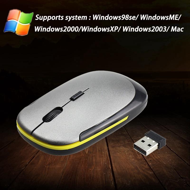 Chuột không dây siêu mỏng kết nối USB 2.0 cho máy tính