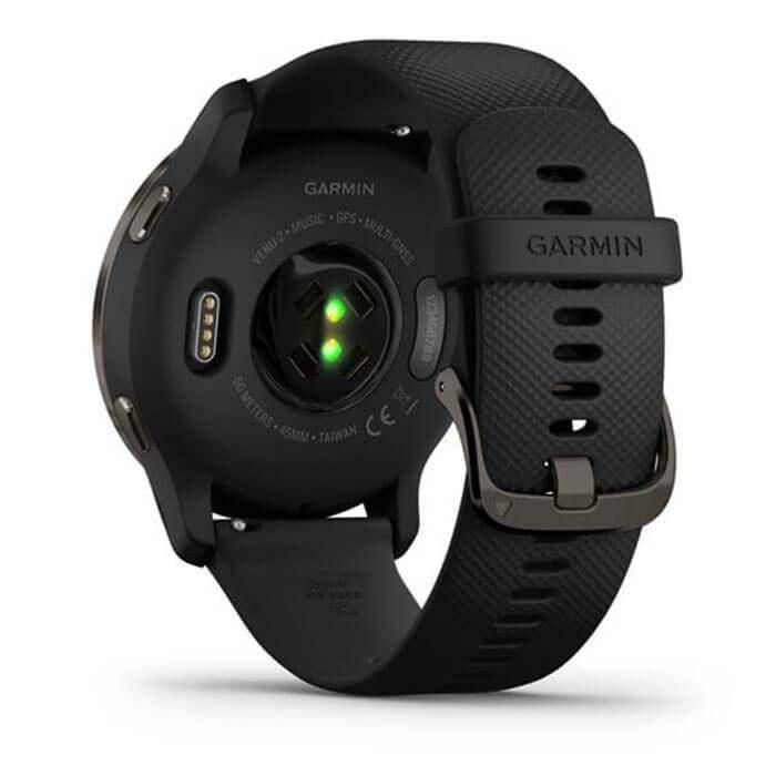 Đồng Hồ Thông Minh Garmin Venu 2 - Slate Stainless Steel Black Case - Hàng Chính Hãng