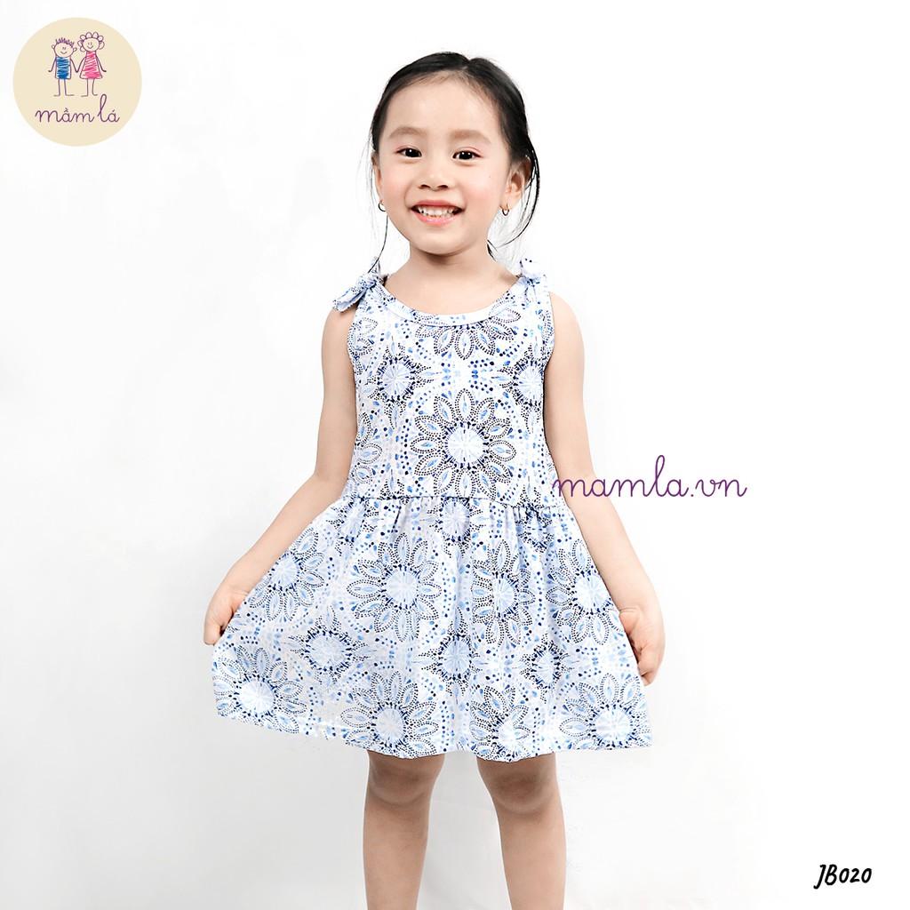 Đầm thun sát nách đính nơ 2 bên vai Jumping Beans