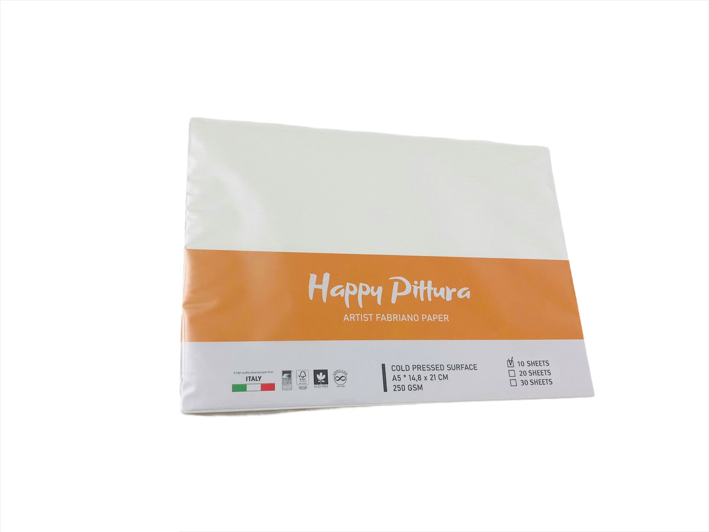 Giấy Vẽ Màu Nước Happy Pittura Paper Định Lượng 250gsm Vân Ngang - A3/A4/A5