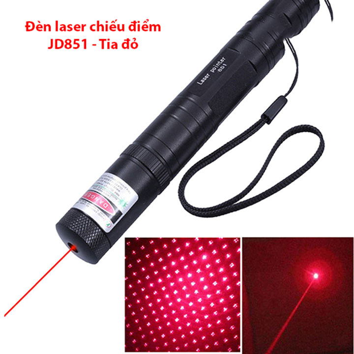 Đèn pin Laser YL-303, tia xanh lá, cực mạnh, siêu sáng 5*