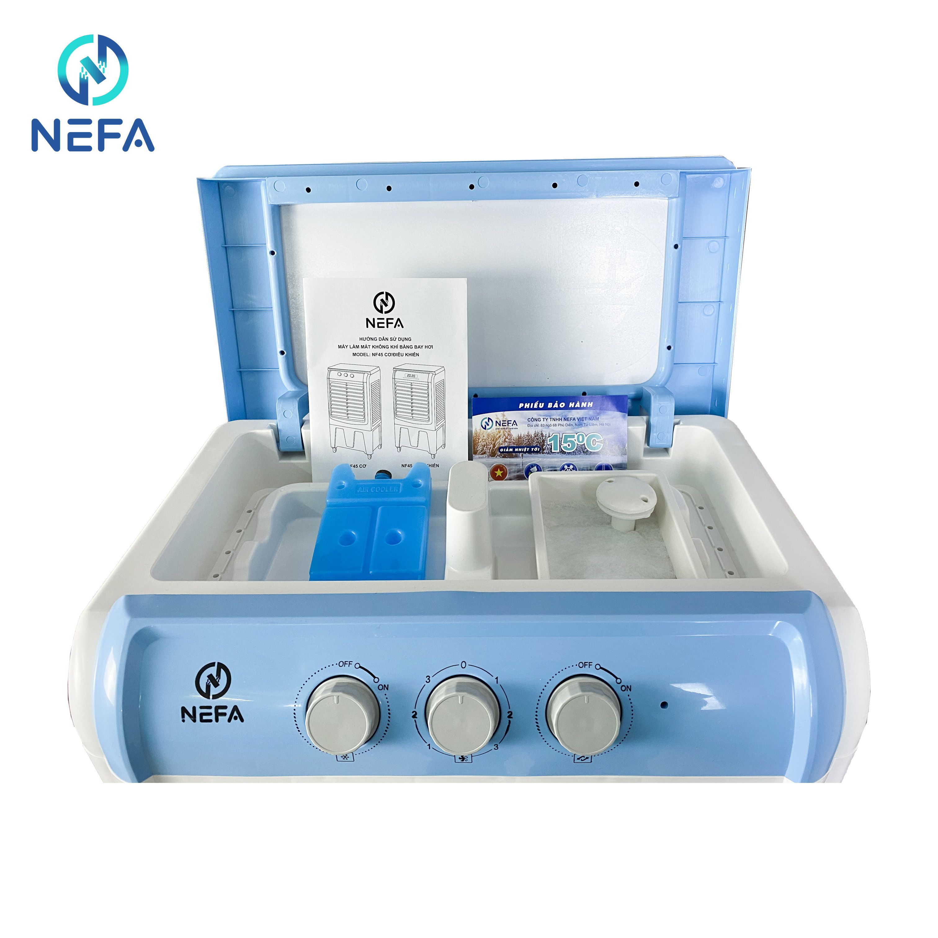 Quạt Điều Hòa - NEFA - NF45 - Chạy Siêu Êm - Hàng Chính Hãng