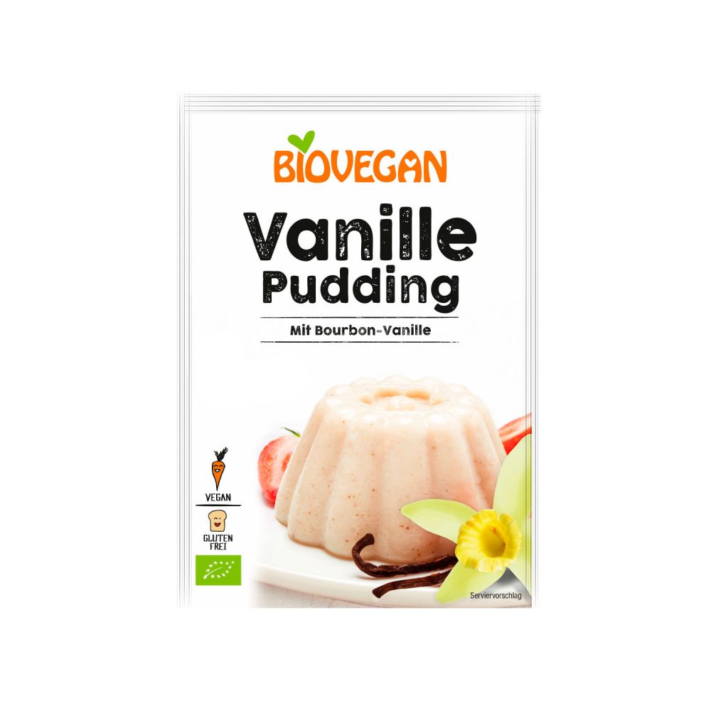 Bột Pudding Vani Hữu Cơ hiệu Biovegan gói 33g