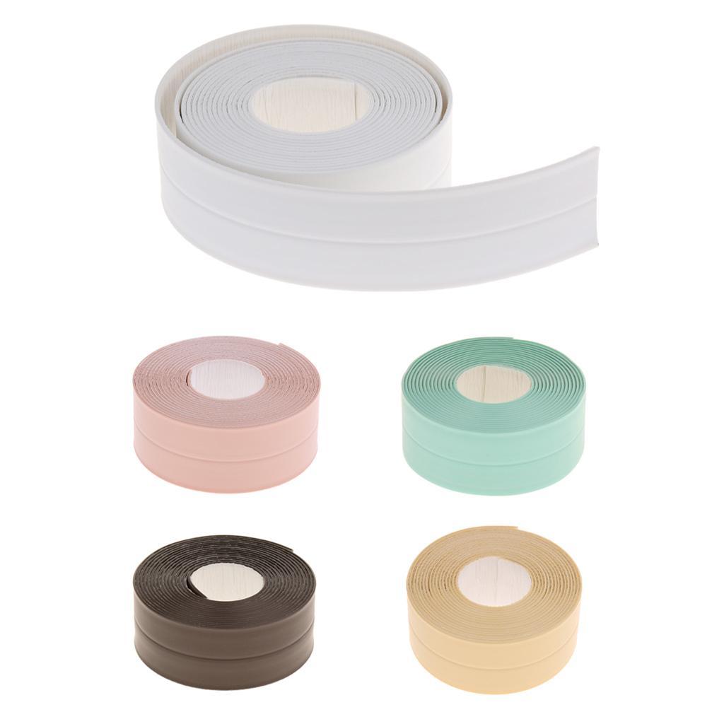 3.3Mx38mm Kitchen Bathroom Waterproof Mold Proof PE Wall / Seam Sealing Tape Caulk Strip