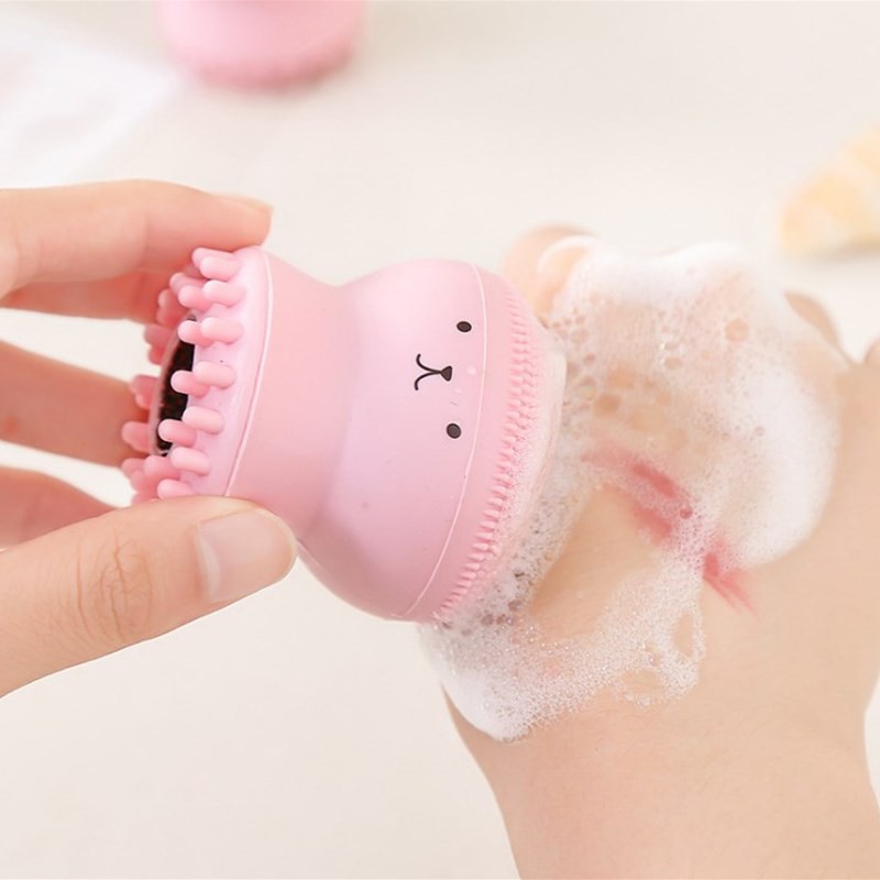 Cọ Rửa Mặt và Masage Bạch Tuộc