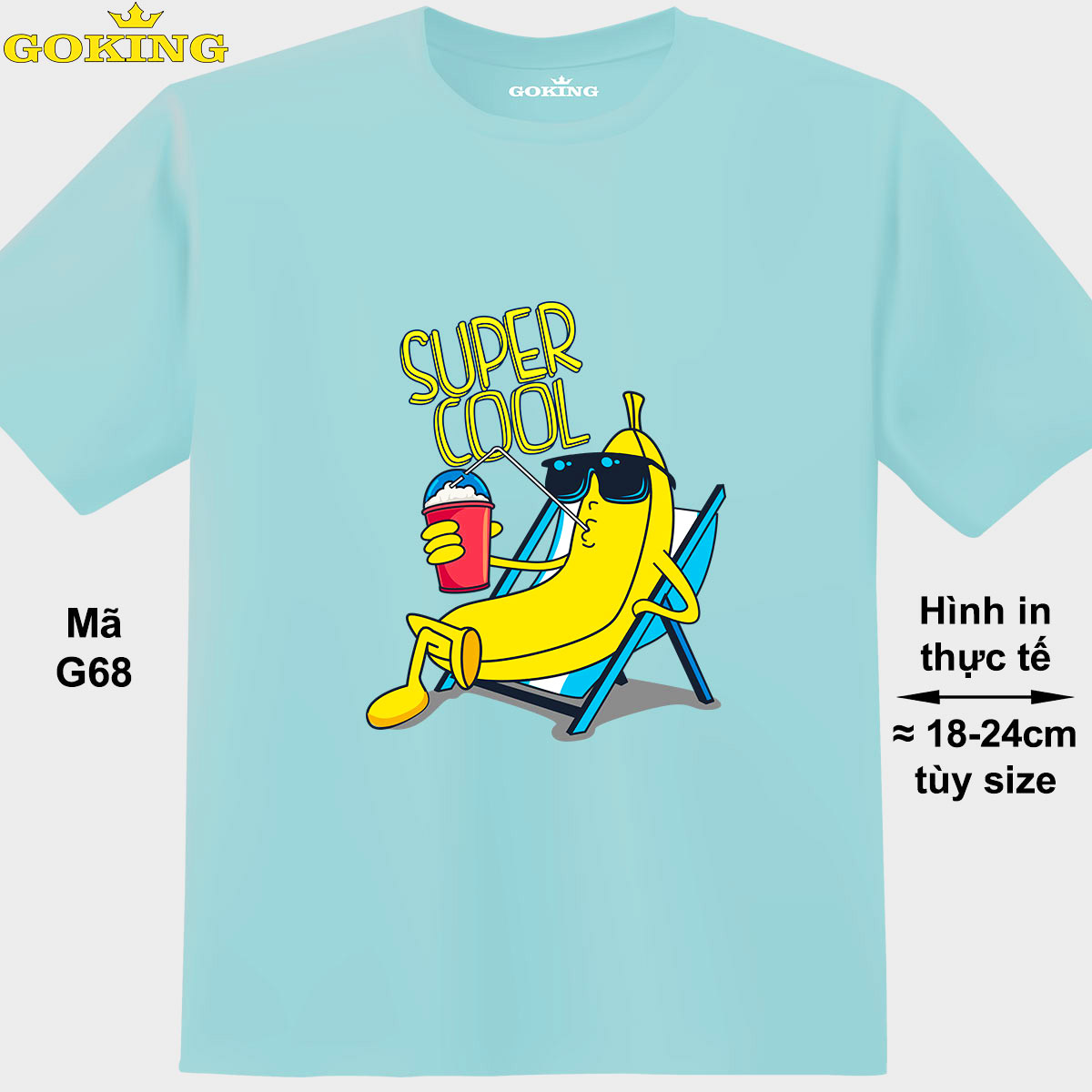 SUPER COOL, mã G68. Áo thun siêu đẹp cho cả gia đình. Form unisex cho nam nữ, trẻ em, bé trai gái. Quà tặng ý nghĩa cho bố mẹ, con cái, bạn bè, doanh nghiệp, hội nhóm. Áo phông hàng hiệu Goking cao cấp in hình chữ