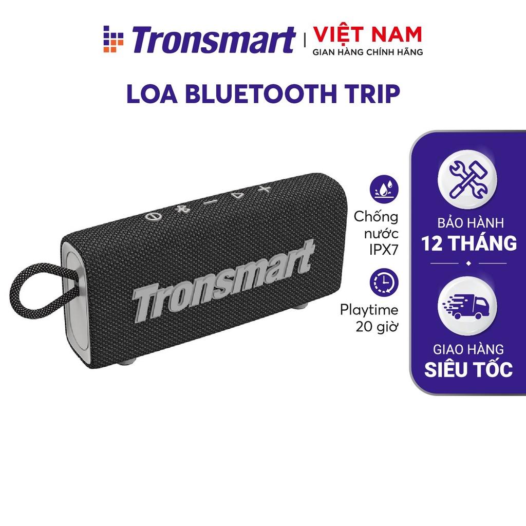 Loa Bluetooth Tronsmart Trip Chống nước IPX7 Thời lượng pin 20 giờ, tích hợp Micro - Hàng chính hãng