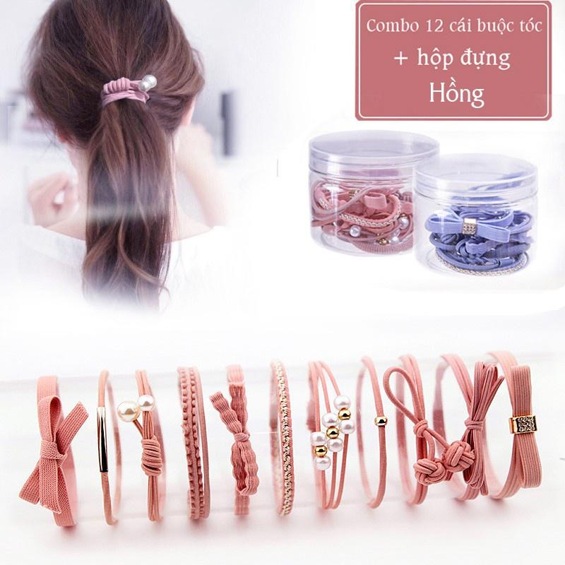 Set Dây Buộc Tóc Nhiều Mẫu Ngẫu Nhiên Kèm Hộp (màu ngẫu nhiên)