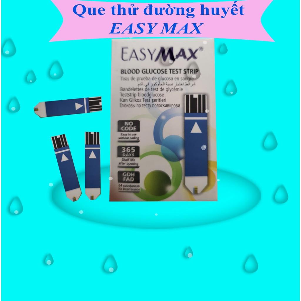 Que Thử Đường Huyết Easy Max Hộp 25 Que