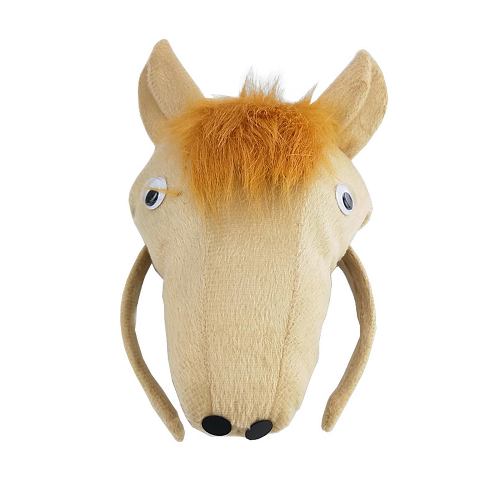 Kids Horse Costume, Ears Headband Bow Tie Tail Hair Band Elastic Strap, Animal Fancy Costume Kits for Carnival, Performance, Masquerades Cosplay