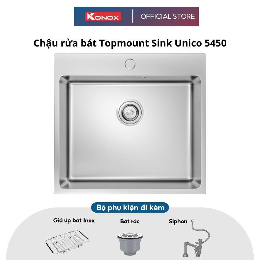 Chậu rửa bát inox KONOX Topmount Sink Unico 5450